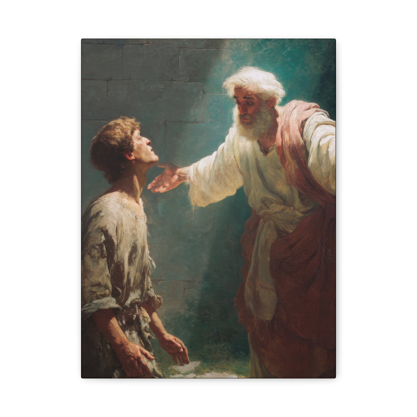 Homecoming of the Prodigal Son - Gallery Wrapped Canvas - Print - Religious Art for your Home - Catholic Art Print