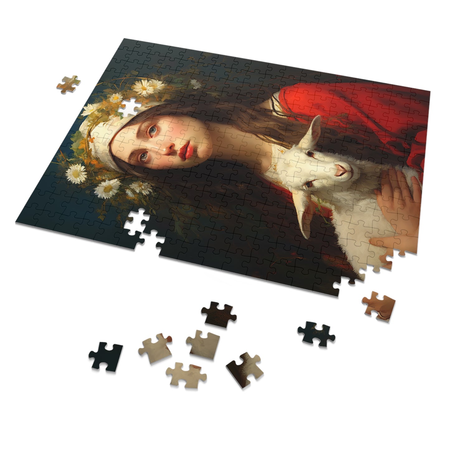 Saint Agnes - Puzzle and Keepsake Tin - Religious Jigsaw Puzzle (30, 110, 252, 500,1000-Piece) - Religious Puzzle