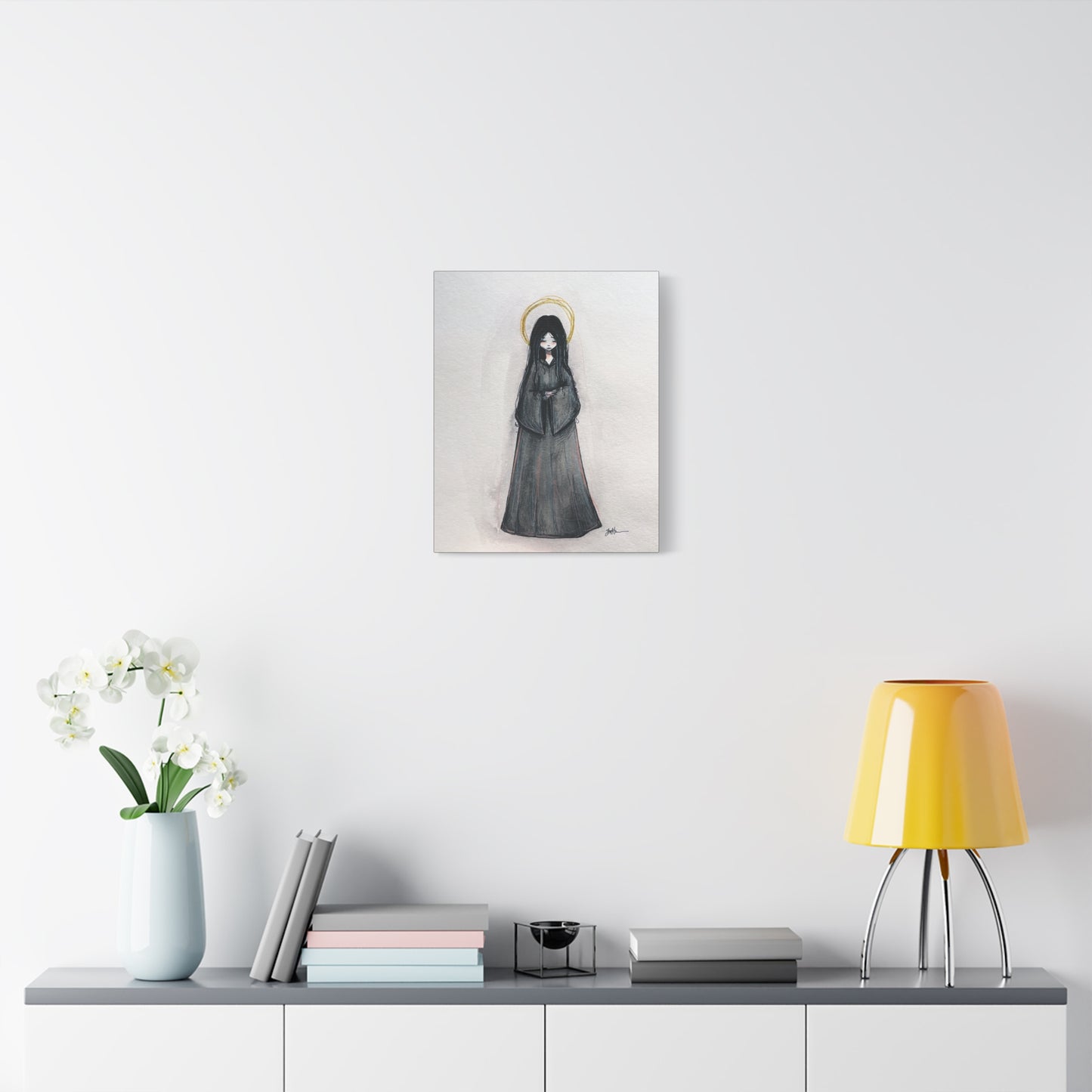Blessed Mary Magdalen Kiota Hand-Drawn Catholic Canvas Print | Martyrs of Japan Sacred Art | Sanctified Solocosmo Religious Artwork