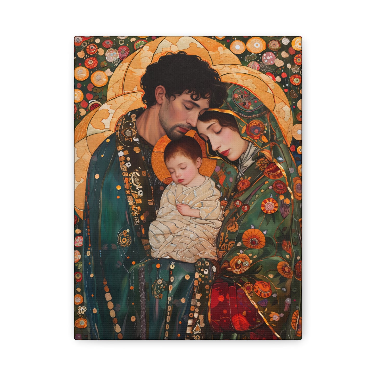 Guiding Light - The Holy Family - Museum Wrapped Canvas - Sanctified Souls Print - Religious Art - Jesus, Mary and Joseph Art