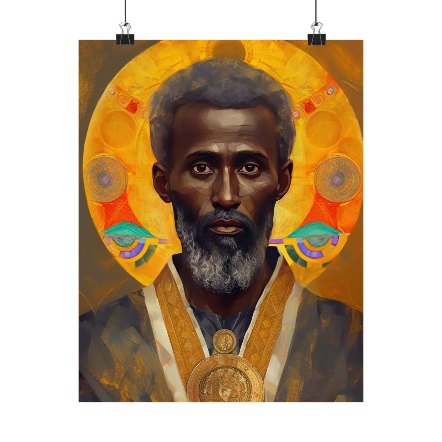 Saint Frumentius - Sanctified Souls Print - Multiple Sizes - Premium Matte Vertical Posters