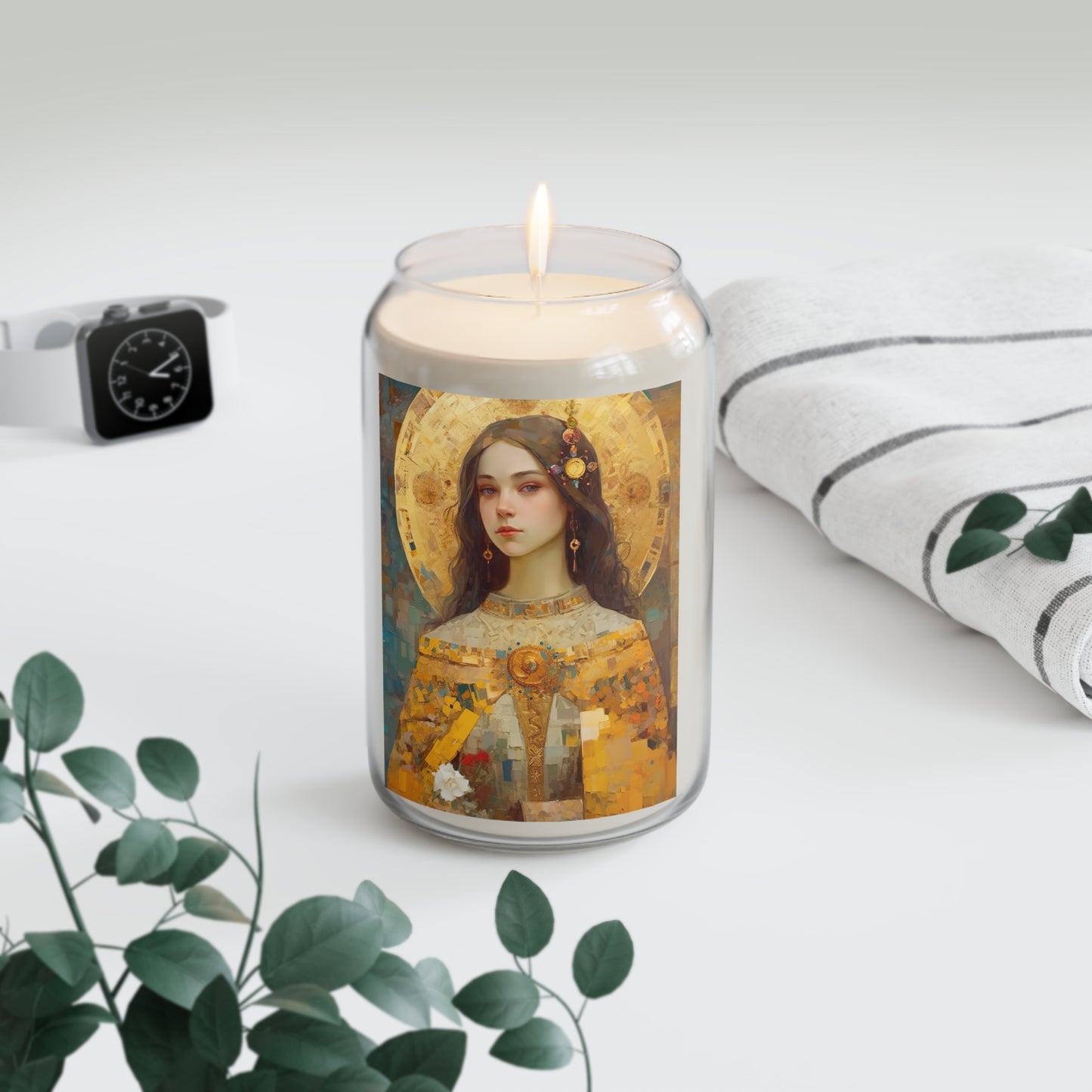 Saint Dymphna - Scented Prayer Candle, 13.75oz - Tall Size - Religious Prayer Candle - Catholic Art