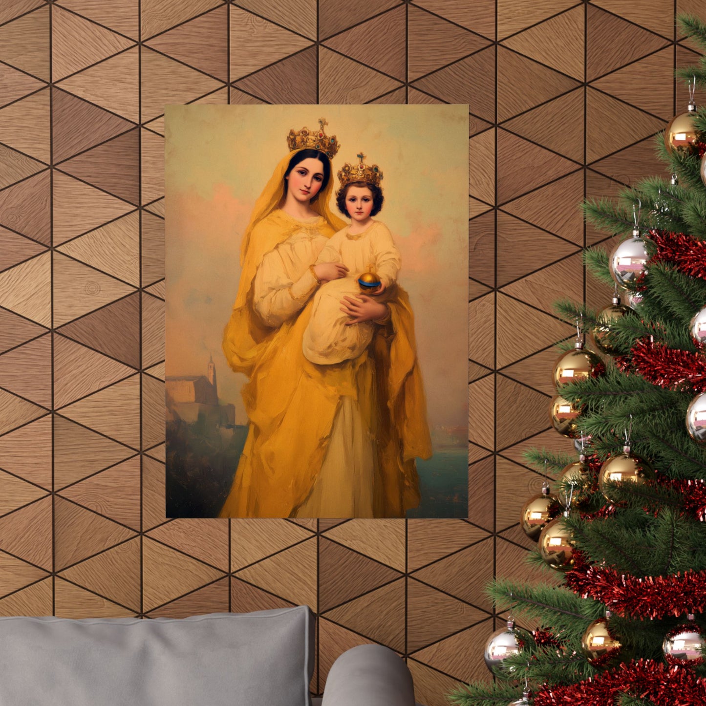 Our Lady of Prompt Succor - Sanctified Souls Print - Multiple Sizes - Premium Matte Vertical Posters