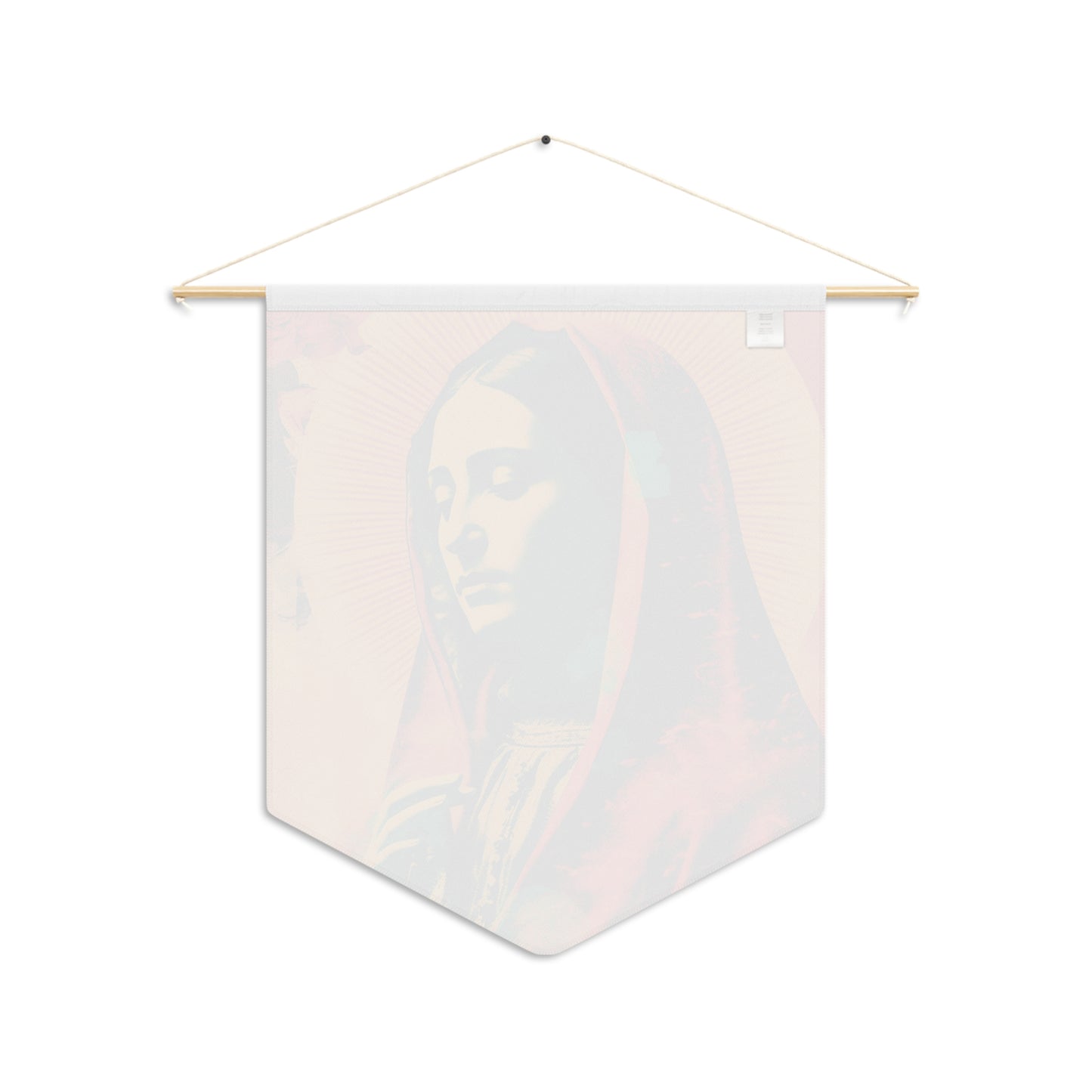 Our Lady's Abundant Love Wall Banner / Wall Hanging - Our Lady of Guadalupe - Catholic Home Art - Large Saint Art for your home - 18" x 21"