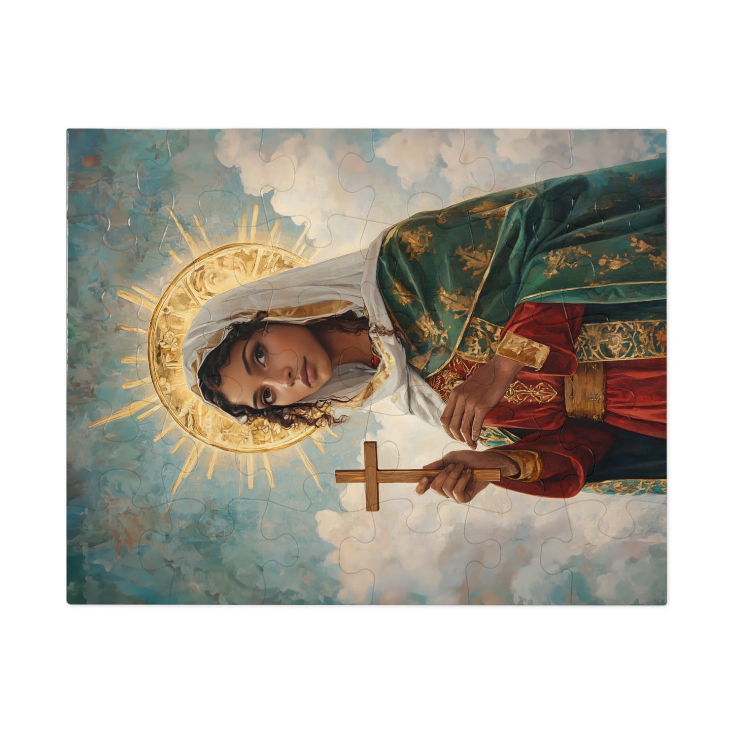 Saint Claudia - Puzzle and Keepsake Tin - Religious (30, 110, 252, 500,1000) - Religious Puzzle - Gifts for Catholic Families - Saints