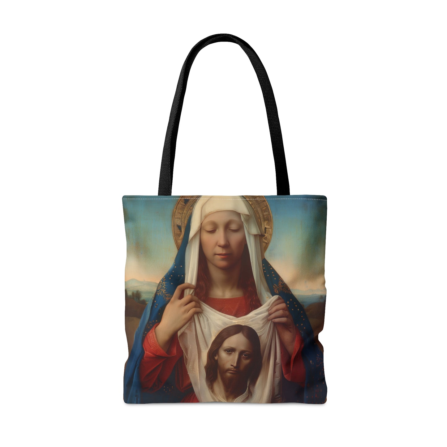 Saint Veronica / Saint Veronica's Veil Tote Bag - Large Medium Small Faith Art Bag - Catholic Faith Purse - Religious Carry All