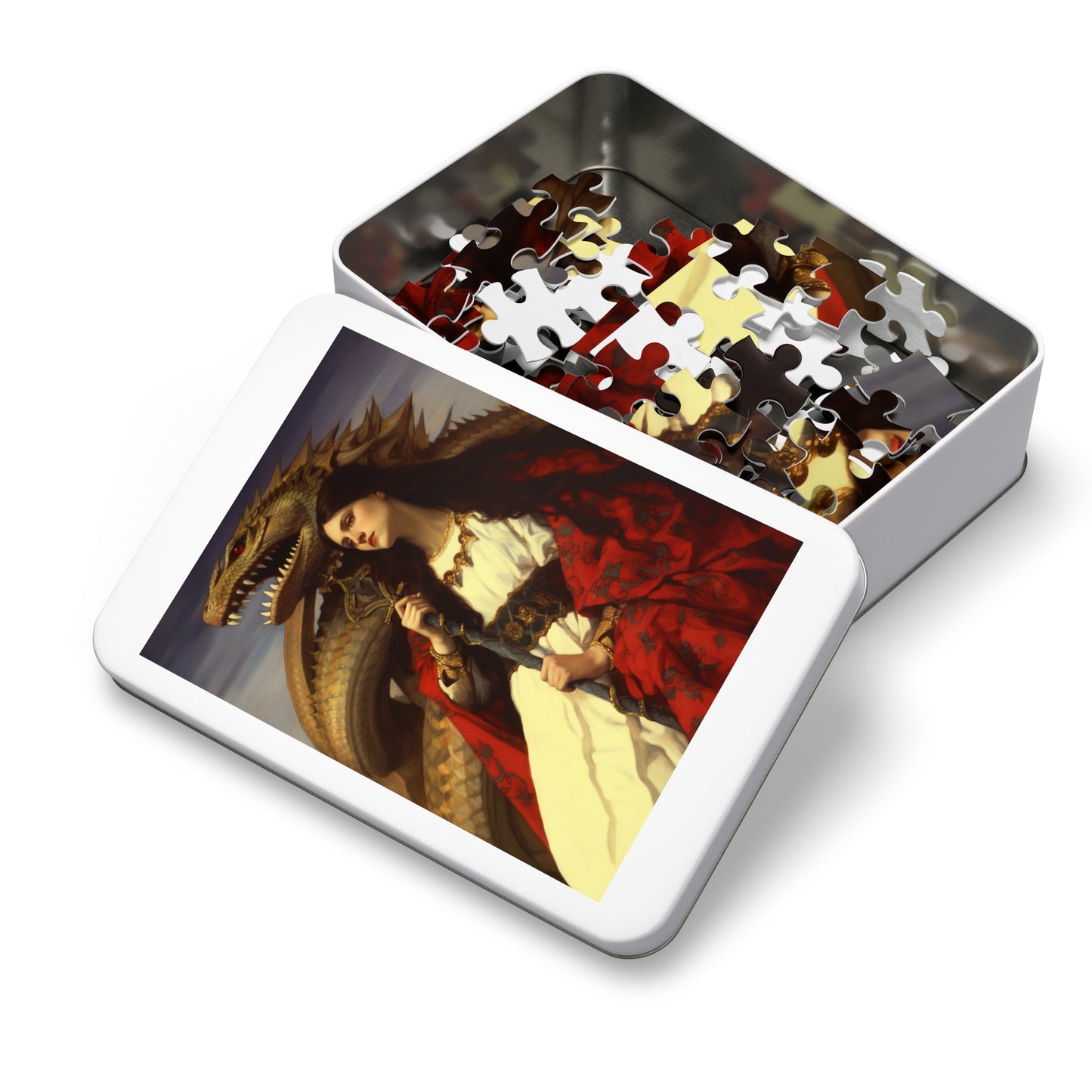 Saint Martha of Bethany - Puzzle and Keepsake Tin - Religious Jigsaw Puzzle (30, 110, 252, 500,1000-Piece) - Religious Puzzle