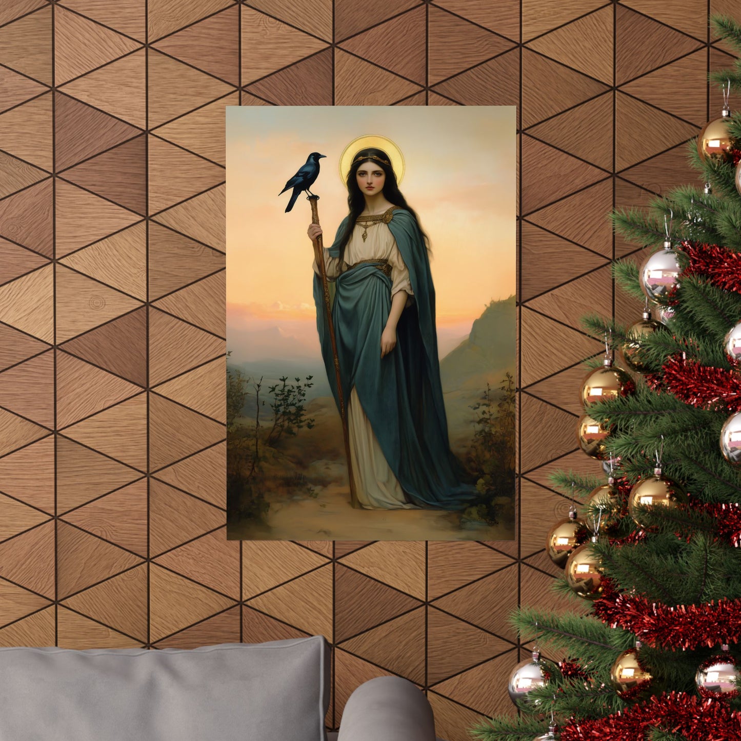 Saint Oda - Sanctified Souls Print - Multiple Sizes - Premium Posters - Catholic Art - Christian Home Decor Artwork