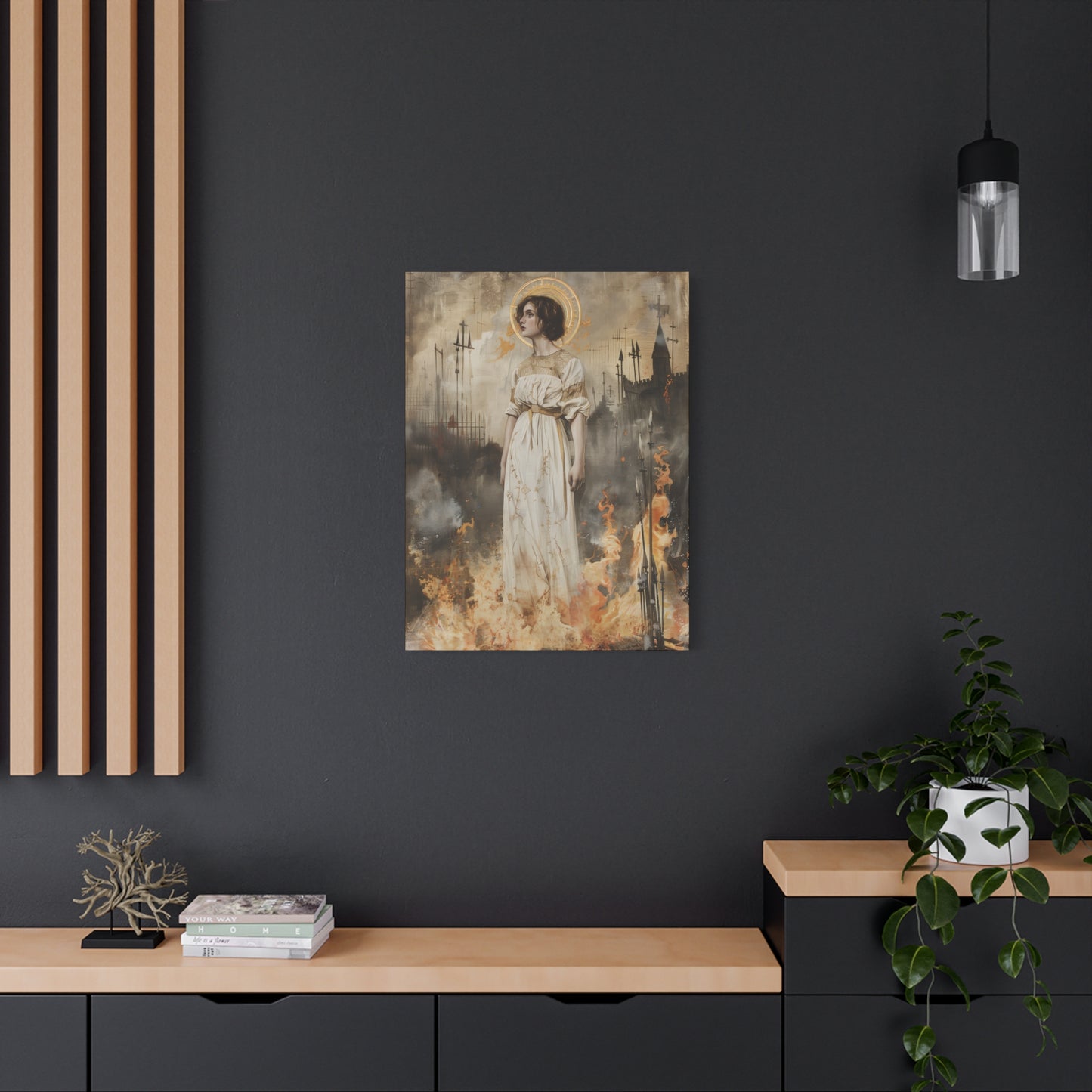 Saint Joan of Arc - Museum Wrapped Canvas - Sanctified Souls Print - Religious Art for your Home