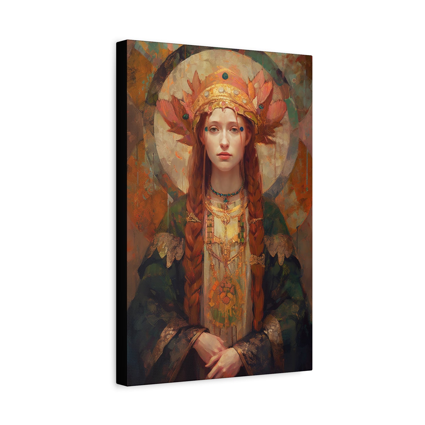 Saint Margaret of Scotland - Museum Wrapped Canvas - Sanctified Souls Print - Religious Art for your Home