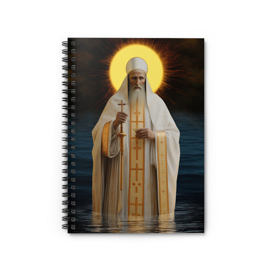Saint Innocent of Alaska - Sanctified Souls Art - Religious Based Notebook - Spiral Notebook - Ruled Line