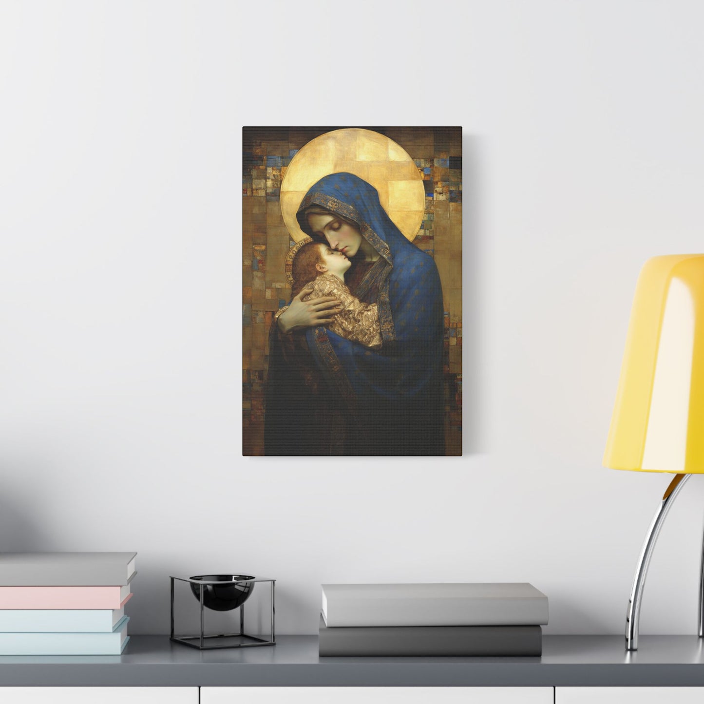 Madonna and Child - Museum Wrapped Canvas - Sanctified Souls Print - Religious Art for your Home - The Virgin Mary and The Christ Child