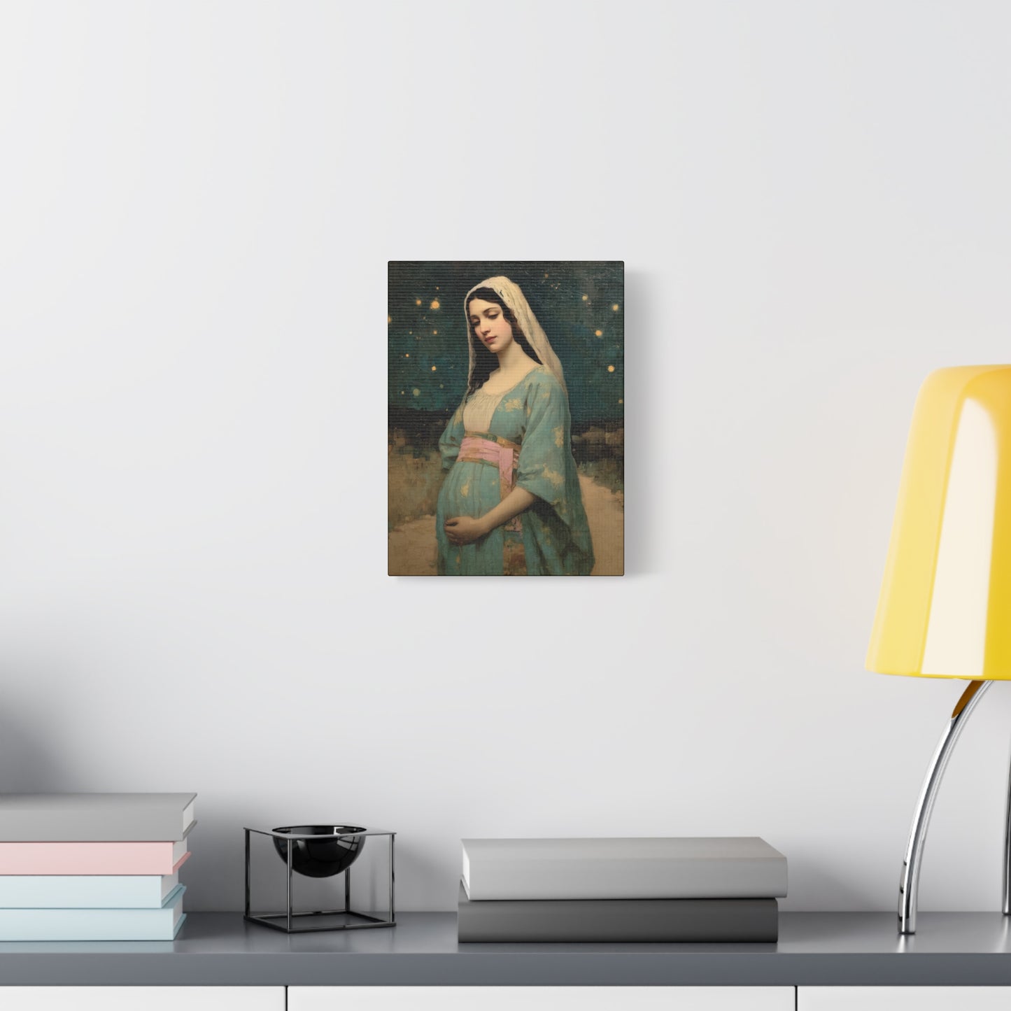 Our Lady of 'O' - Our Lady of Expectation - Mother Mary - Marian Art - Gallery Wrapped Canvas - Print - Catholic Art Print