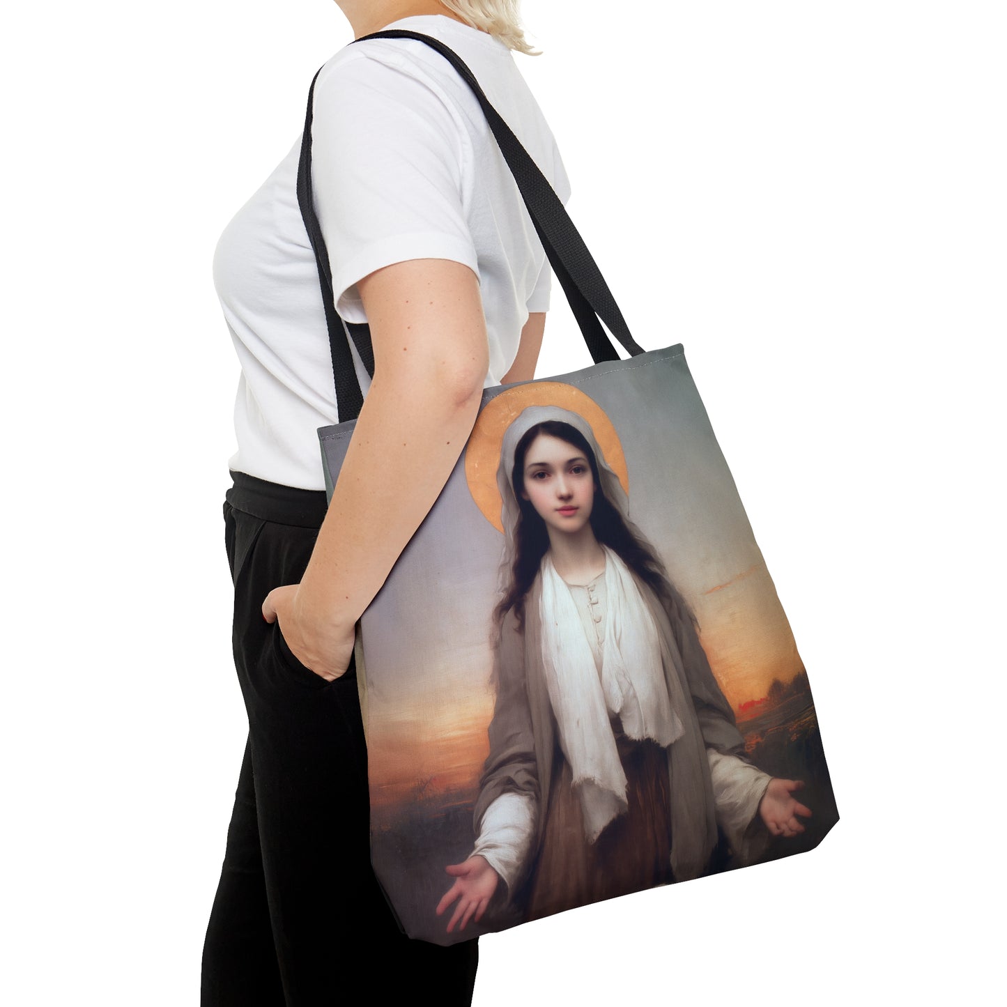 Saint Germaine Cousin - Tote Bag - Large Medium Small Faith Art Bag - Catholic Faith Purse