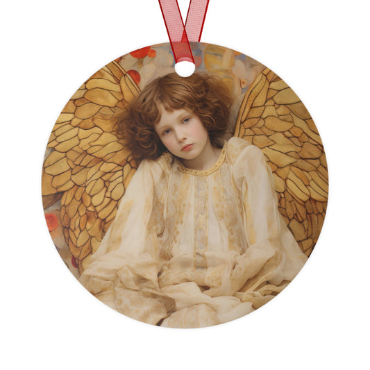 Guiding Light Metal Ornament - Religious Holiday Christmas Ornament and Keepsake - Double sided - Prayer Ornament - Guardian Angel