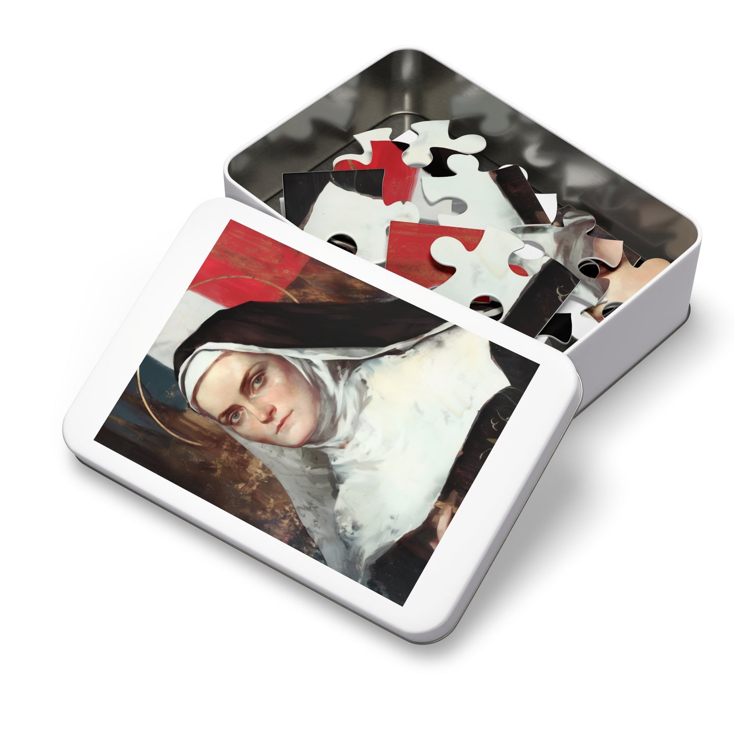 Saint Jeanne-Antide Thouret - Puzzle and Keepsake Tin - Religious (30, 110, 252, 500,1000) - Religious Puzzle - Gifts for Catholic Families