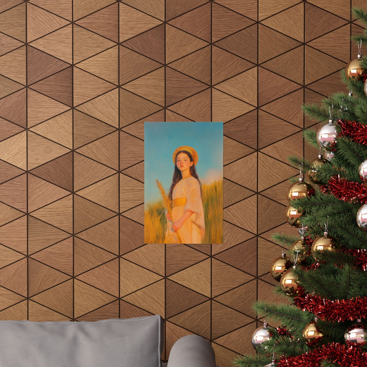 Saint Faith -  Sanctified Souls Print - Multiple Sizes - Premium Posters - Catholic Art - Christian Home - Martyr Saint