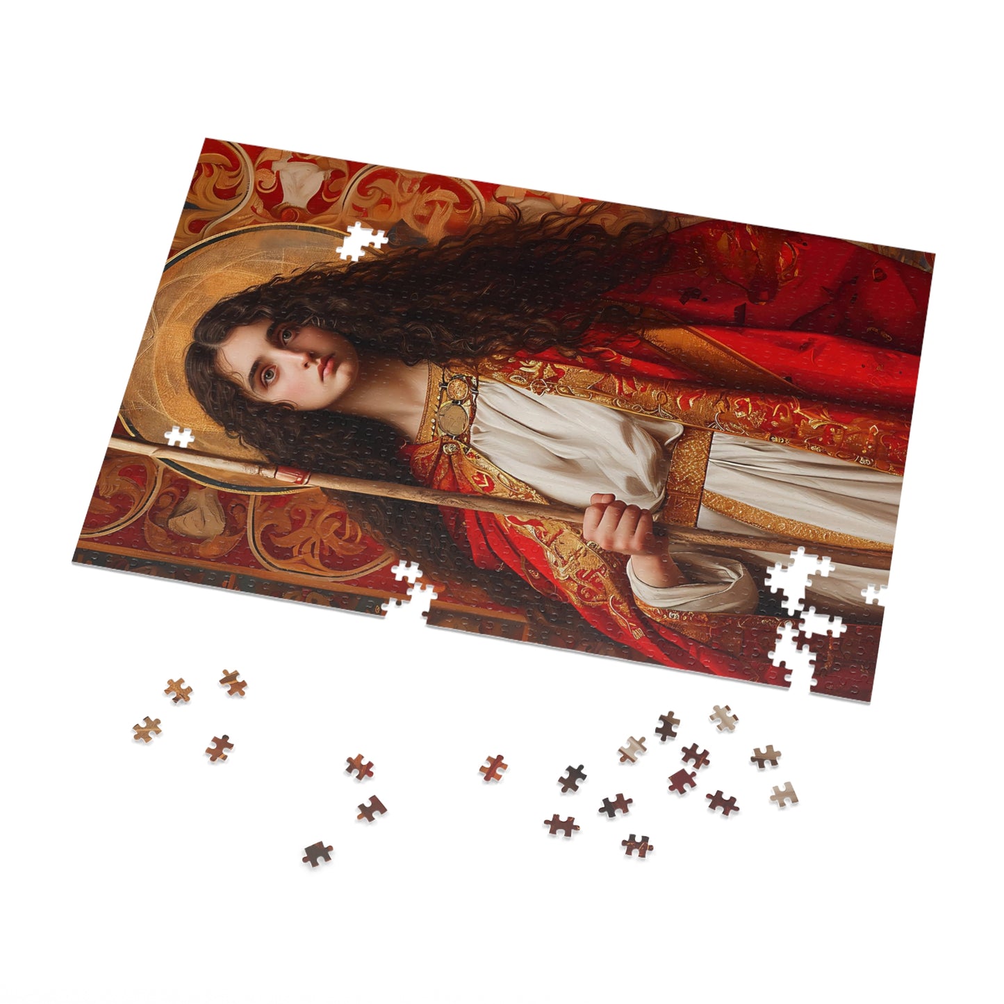 Saint Adela of Normandy - Puzzle and Keepsake Tin - Religious Jigsaw Puzzle (30, 110, 252, 500,1000-Piece) - Religious Puzzle