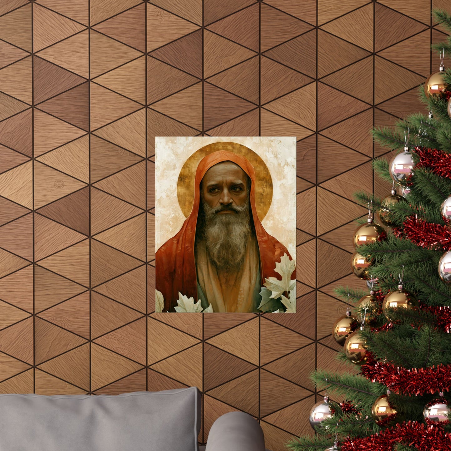 Saint Augustine of Hippo - Sanctified Souls Print - Multiple Sizes - Premium Matte Vertical Posters