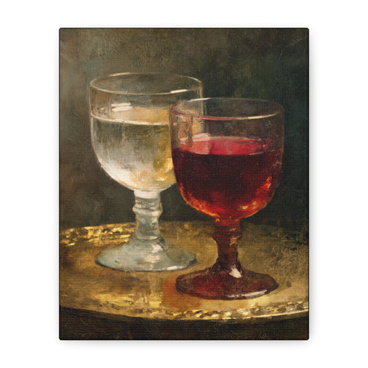Cana and the Miracle of Abundance - Water into Wine - Gallery Wrapped Canvas - Print - Religious Art for your Home - Catholic Art Print