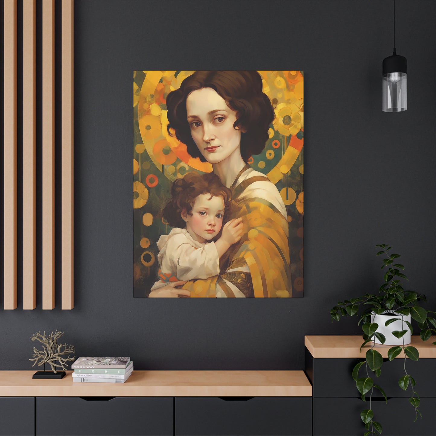 Saint Gianna Beretta Molla  - Gallery Wrapped Canvas - Sanctified Souls Print - Religious Art for your Home