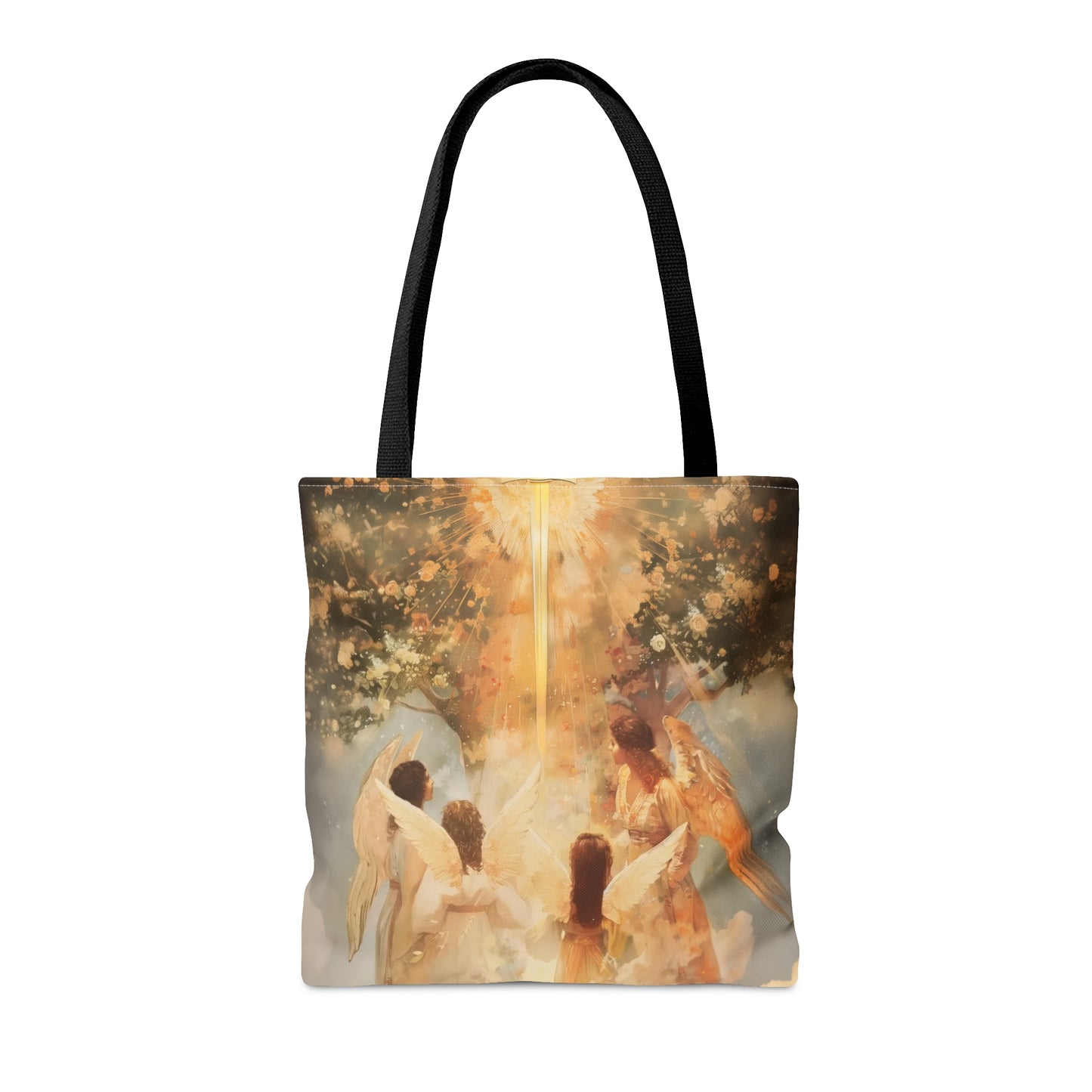 The Watchers of the First Dawn - Guardians of Eden - Tote Bag - Large Medium Small Faith Art Bag - Catholic Faith Purse