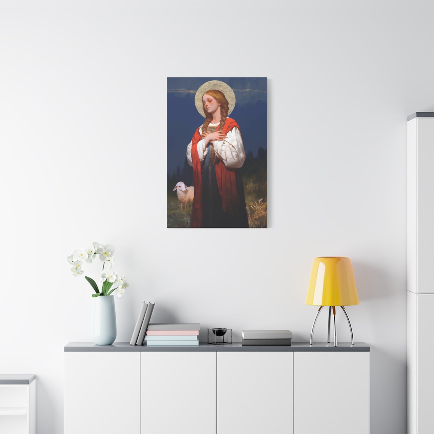 Saint Genevieve - Gallery Wrapped Canvas - Print - Religious Art for your Home - Catholic Art