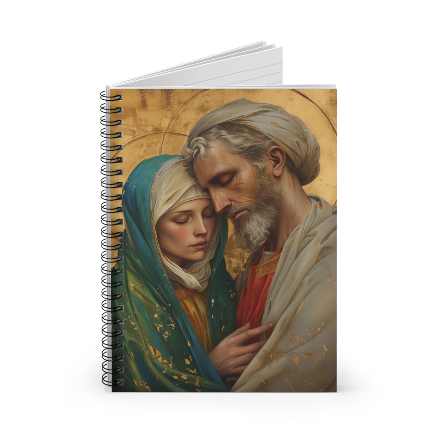 Saints Peter and Fevronia of Murom - Sanctified Souls Art - Religious Based Notebook - Spiral Notebook - Ruled Line