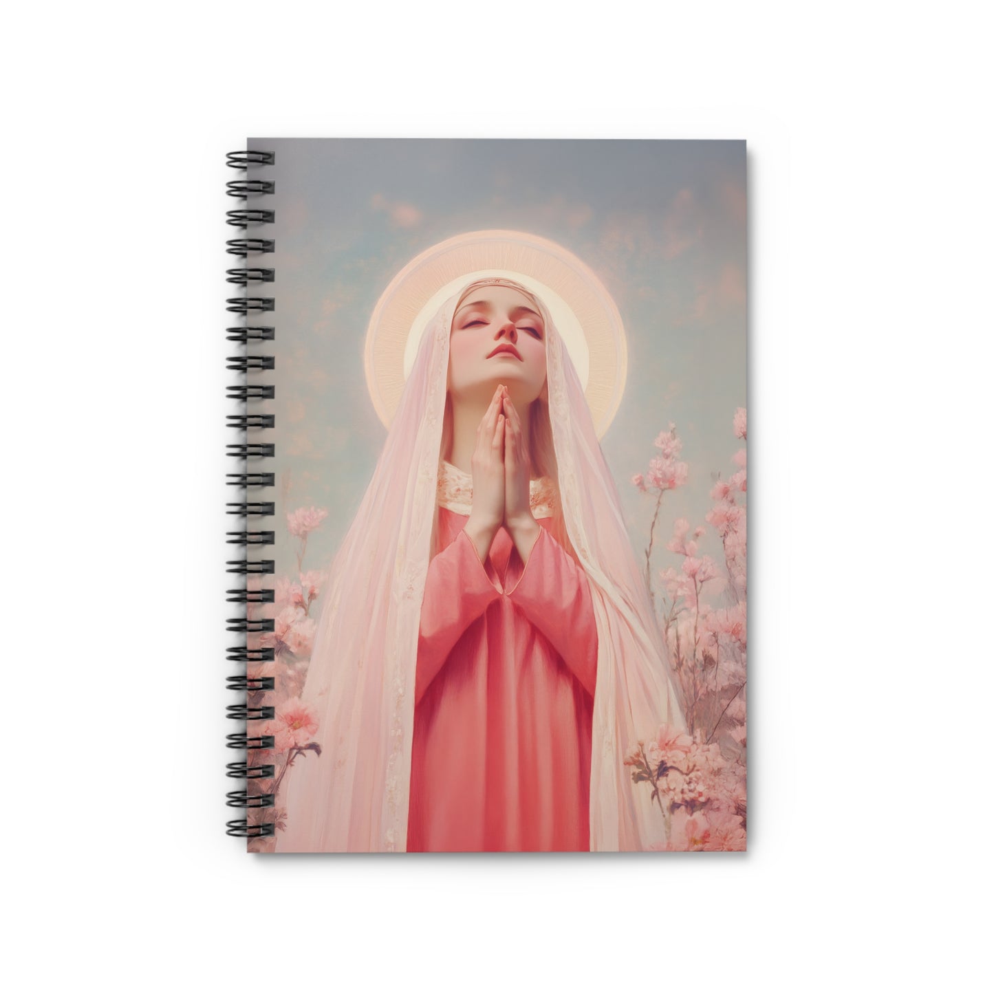 Saint Illuminata - Sanctified Souls Art - Religious Based Notebook - Spiral Notebook