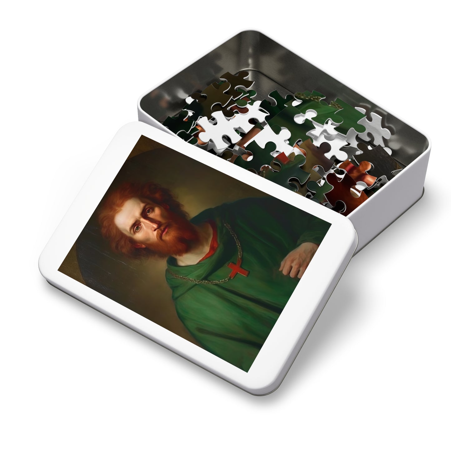 Saint Alexius of Rome - Puzzle and Keepsake Tin - Religious Jigsaw Puzzle (30, 110, 252, 500,1000-Piece) - Religious Puzzle