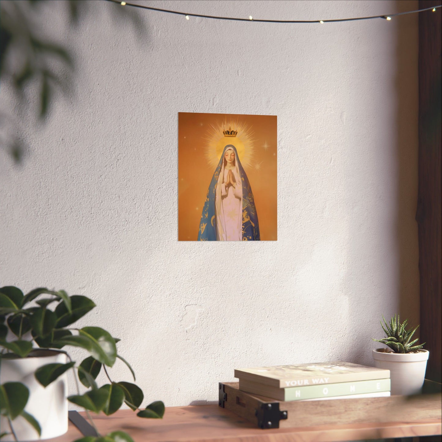 Eternal Glory : Mary's Coronation in Heaven - Sanctified Souls Print - Multiple Sizes - Premium Posters - Catholic Art - Christian