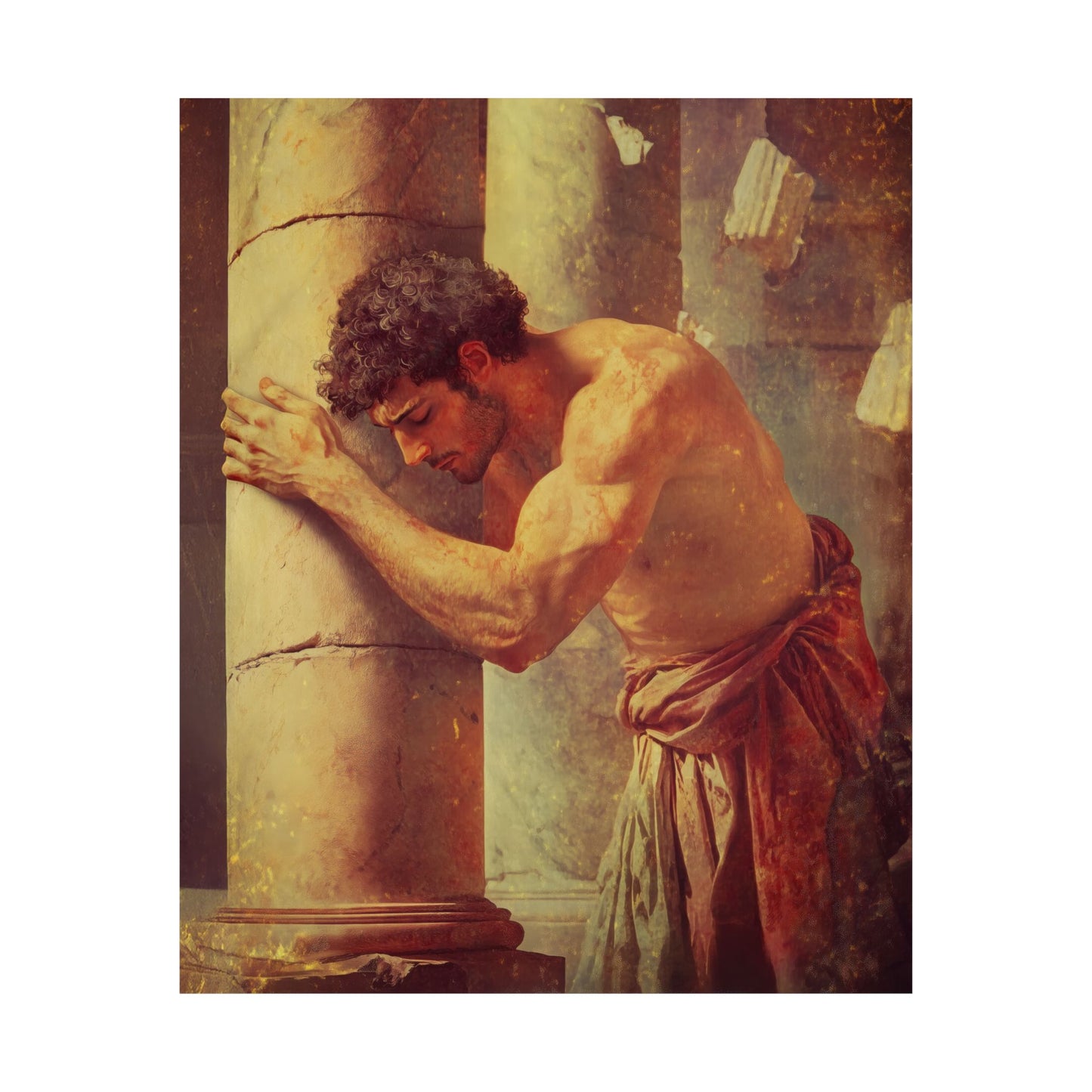 Samson - Sanctified Souls Print - Multiple Sizes - Premium Matte Vertical Posters - Catholic Christian Home Decor Art