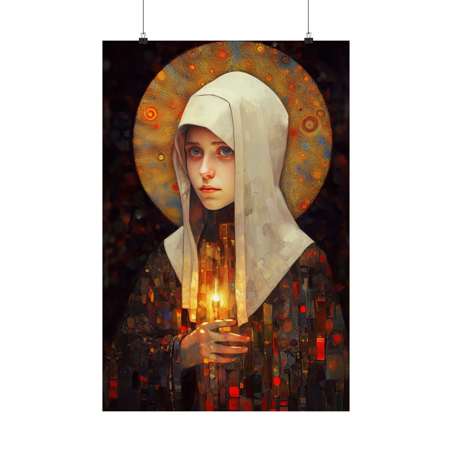 Saint Frances of Rome - Sanctified Souls Print - Multiple Sizes - Premium Matte Vertical Posters