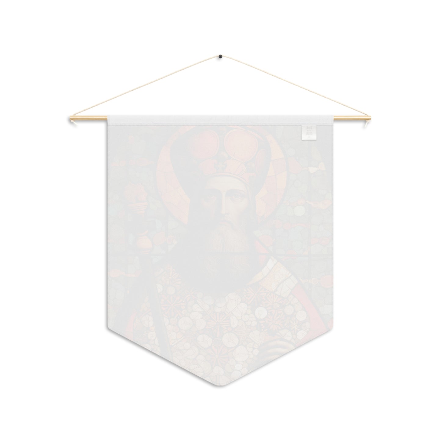 Saint Henry the II Wall Banner / Wall Hanging - Catholic Home Art - Large Saint Art for your home - 18" x 21" - Stained Glass Style Art