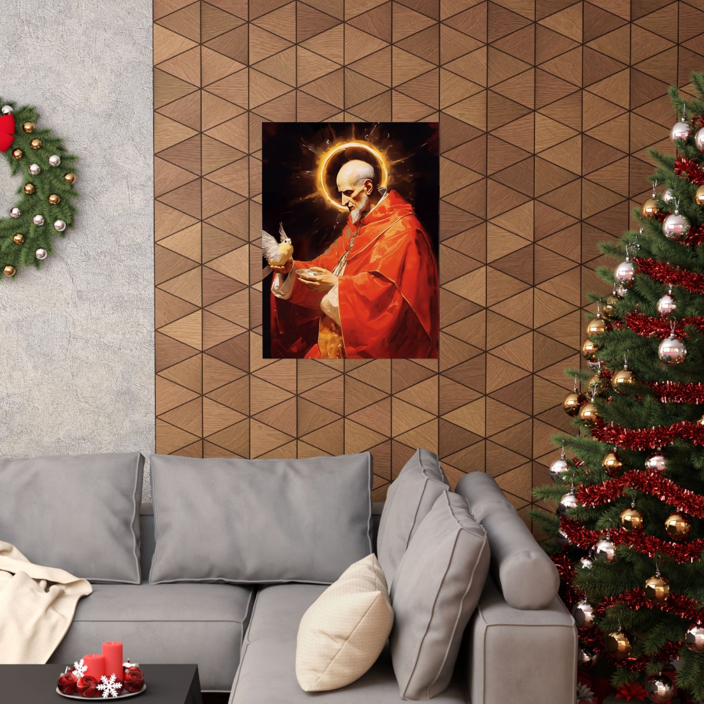 Pope Saint Gregory the Great Print - Sanctified Souls Print - Multiple Sizes - Premium Matte Vertical Posters