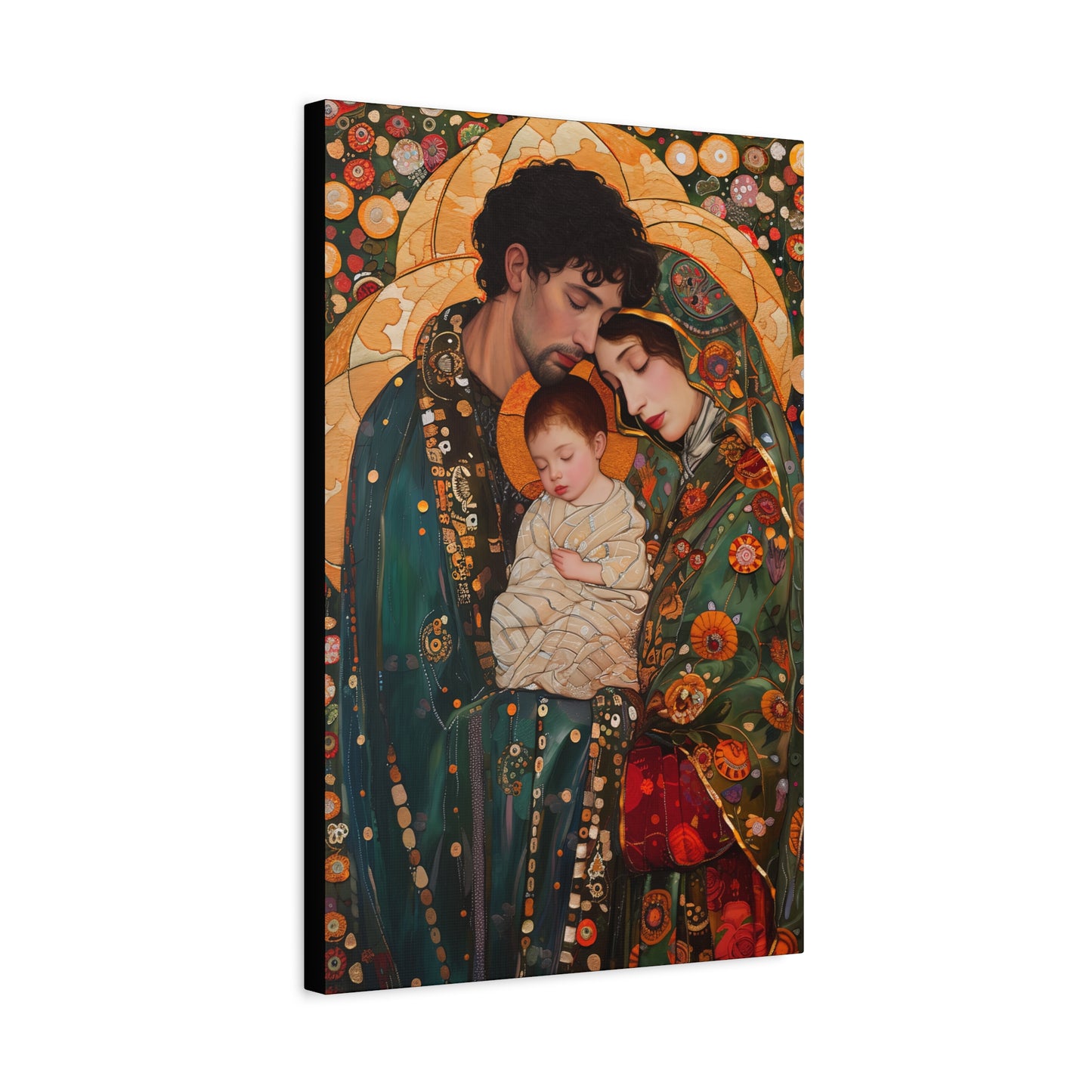 Guiding Light - The Holy Family - Museum Wrapped Canvas - Sanctified Souls Print - Religious Art - Jesus, Mary and Joseph Art
