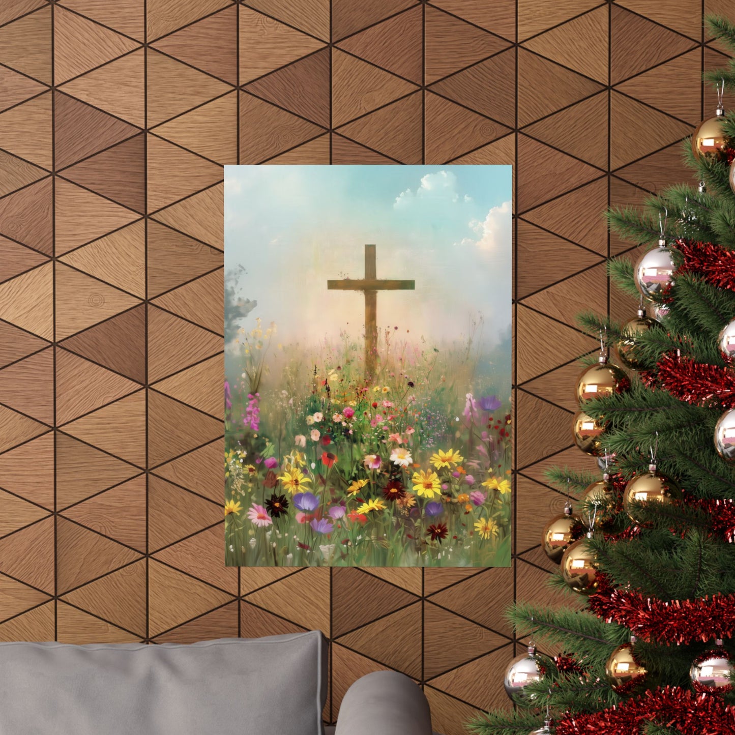 The Cross That Called the Earth to Life - Sanctified Souls Print - Multiple Sizes - Premium Matte Vertical Posters