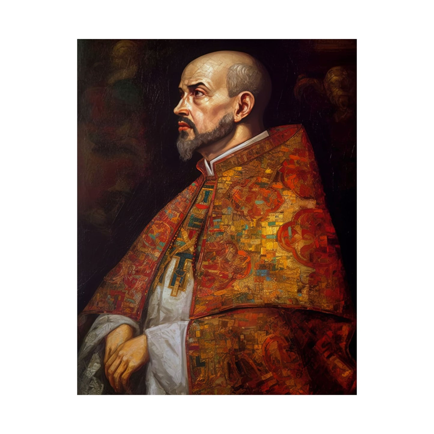 Saint Ignatius of Loyola - Sanctified Souls Print - Multiple Sizes - Premium Matte Vertical Posters