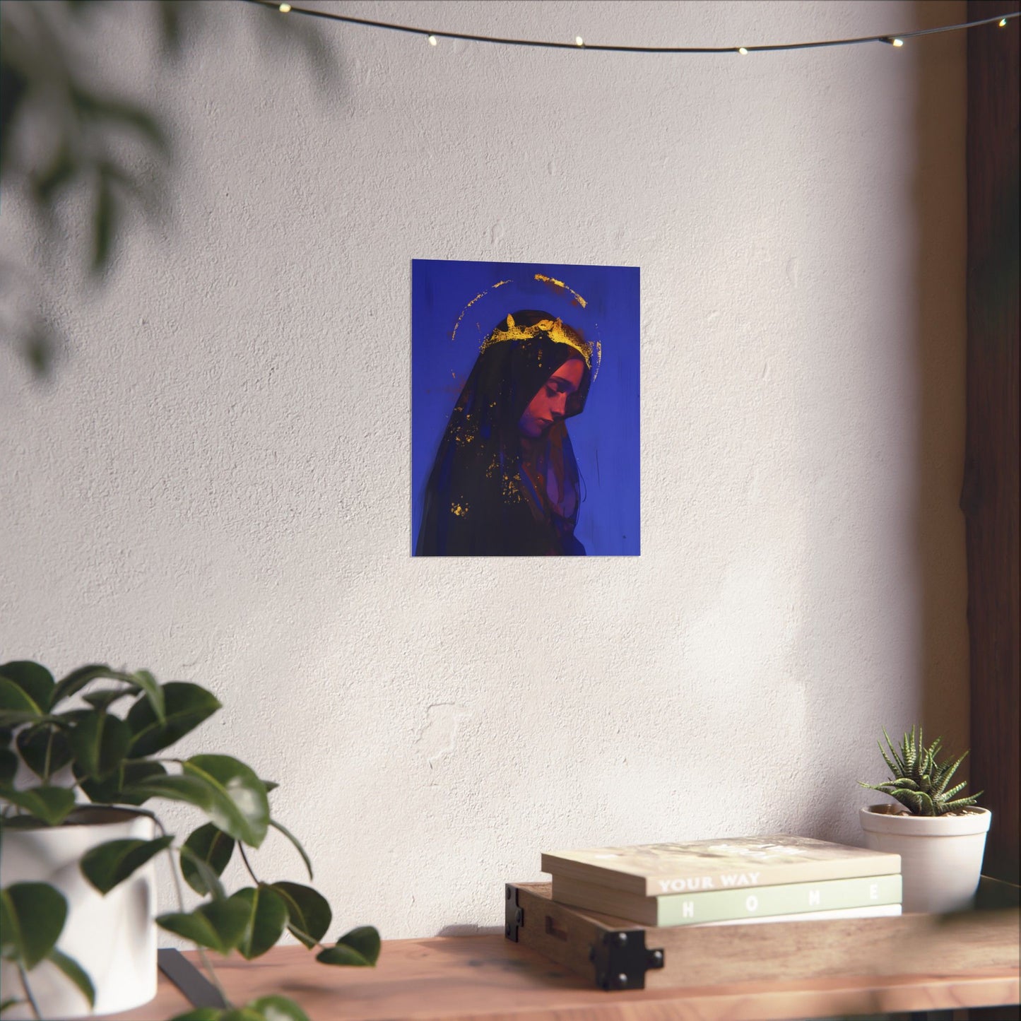 Mary, Mother of God - Queen of Heaven and Earth Poster Print - Sanctified Souls Print - Multiple Sizes - Premium Posters - Catholic Art