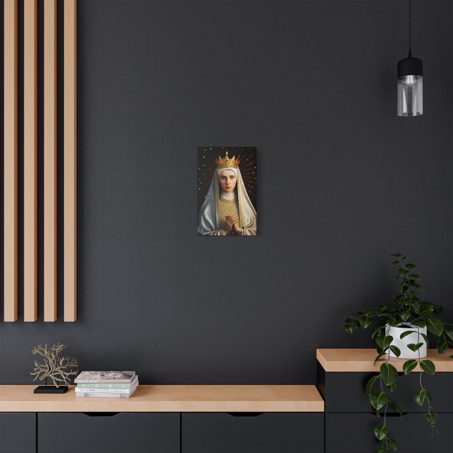 Saint Kinga of Poland Canvas Print - Multiple Sizes - Catholic Home art - Museum Wrapped Canvas - Sanctified Souls Print