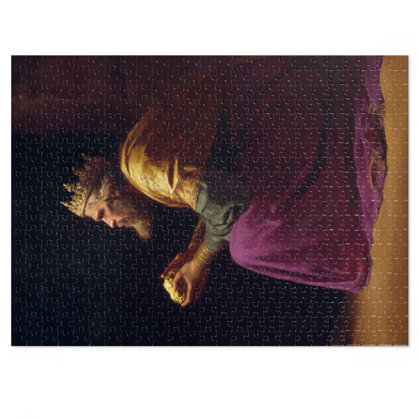 Melchior and the Gift Fit for a King - 3 Wise Men - Puzzle and Keepsake Tin - Religious Jigsaw Puzzle (30, 110, 252, 500,1000-Piece)