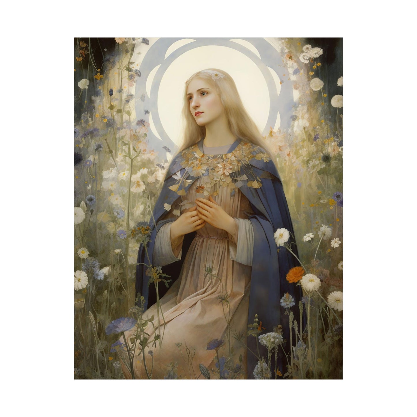 Saint Hildegard of Bingen Print - Sanctified Souls Print - Multiple Sizes - Premium Matte Vertical Posters