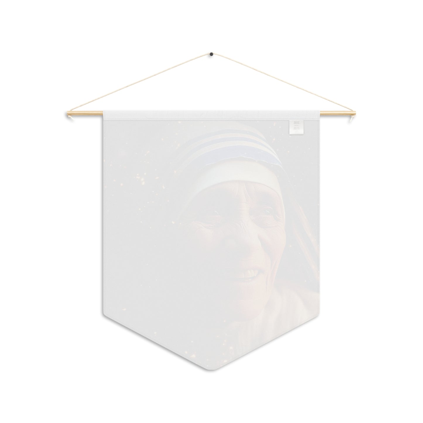Saint Teresa of Calcutta - Mother Teresa Wall Banner / Wall Hanging - Prayer room art - Catholic Home - Our Lady of Guadalupe - 18" x 21"