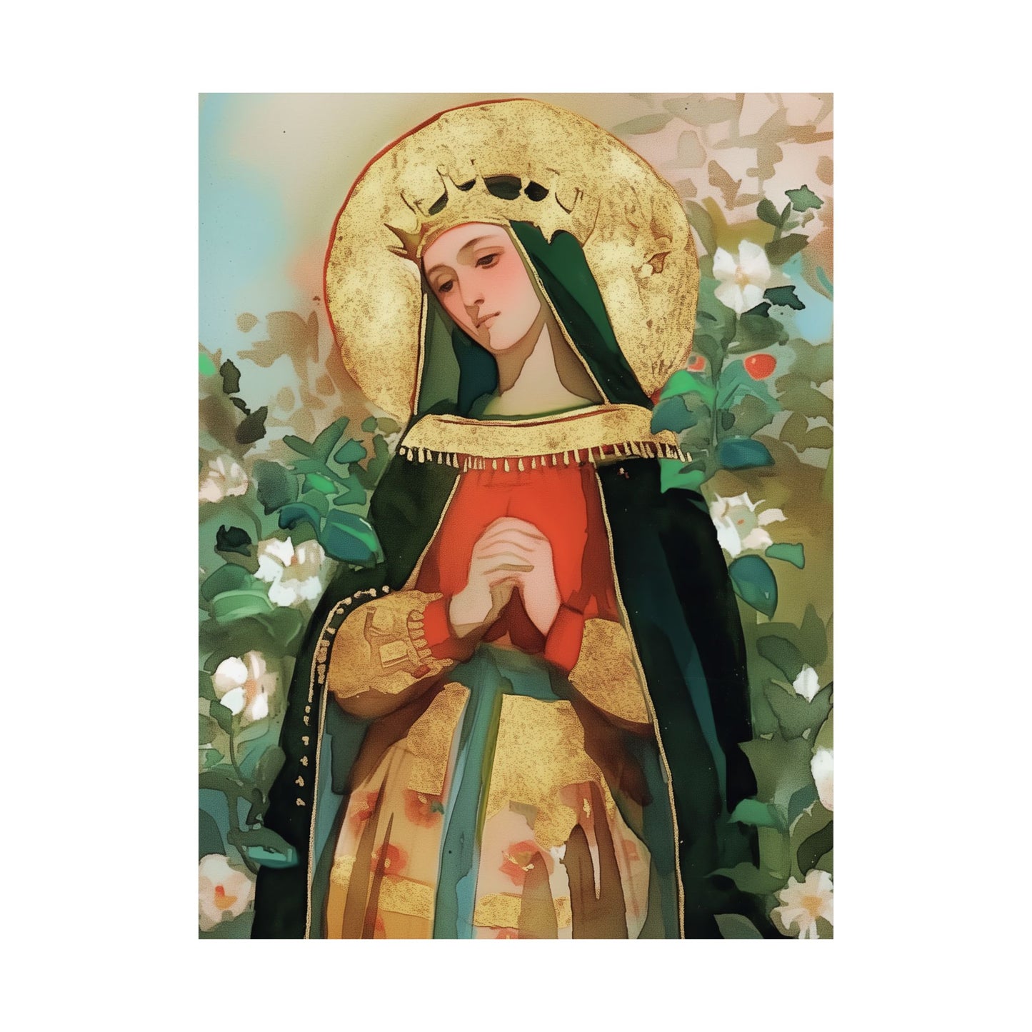 Saint Matilda of Germany - Sanctified Souls Print - Multiple Sizes - Premium Matte Vertical Posters - Matilda of Ringelheim