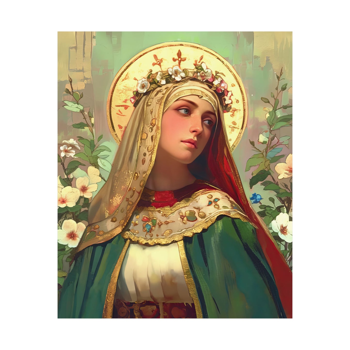 Saint Matilda of Germany Print - Sanctified Souls Print - Multiple Sizes - Premium Matte Vertical Posters