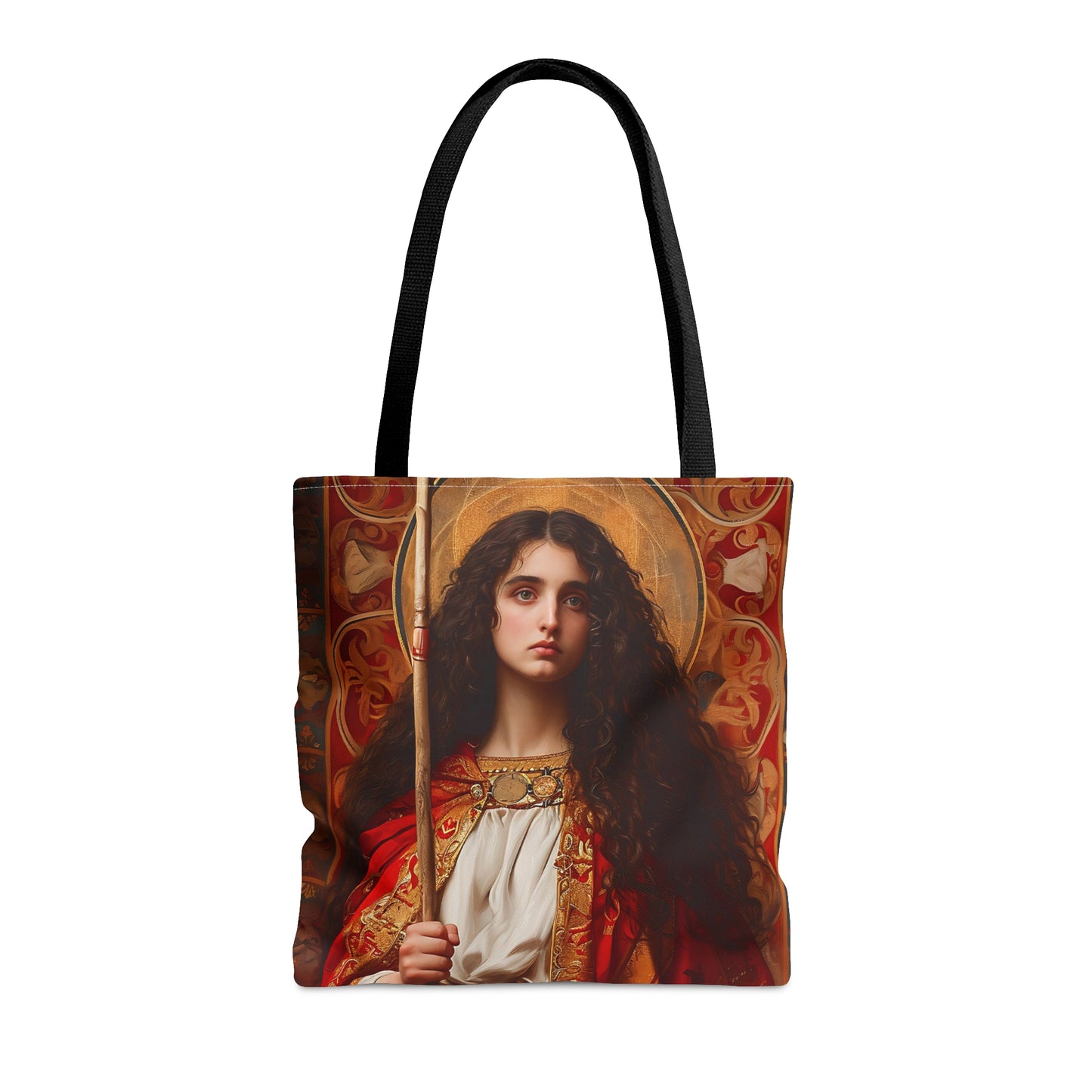 Saint Adela of Normandy Tote Bag - Large Medium Small Faith Art Bag - Re usable Tote Purse - Double Sided - Catholic Art Bag