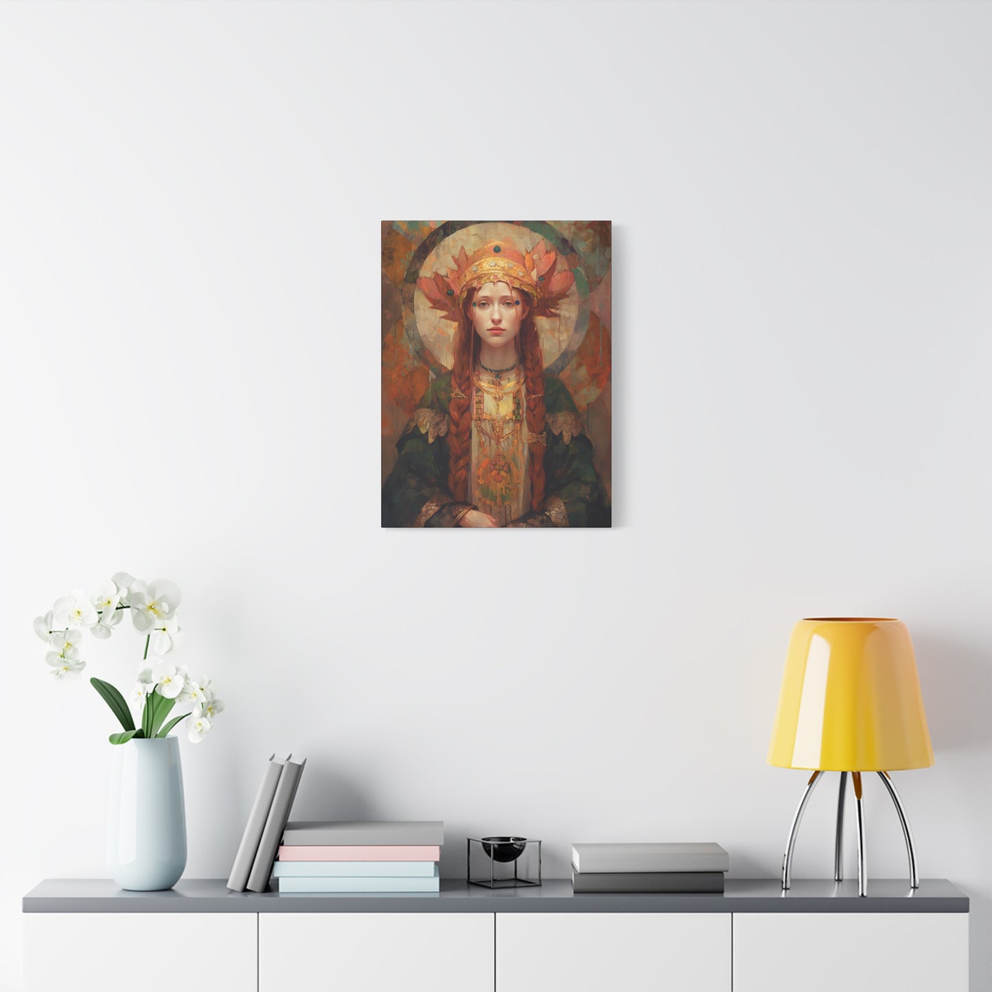 Saint Margaret of Scotland - Museum Wrapped Canvas - Sanctified Souls Print - Religious Art for your Home