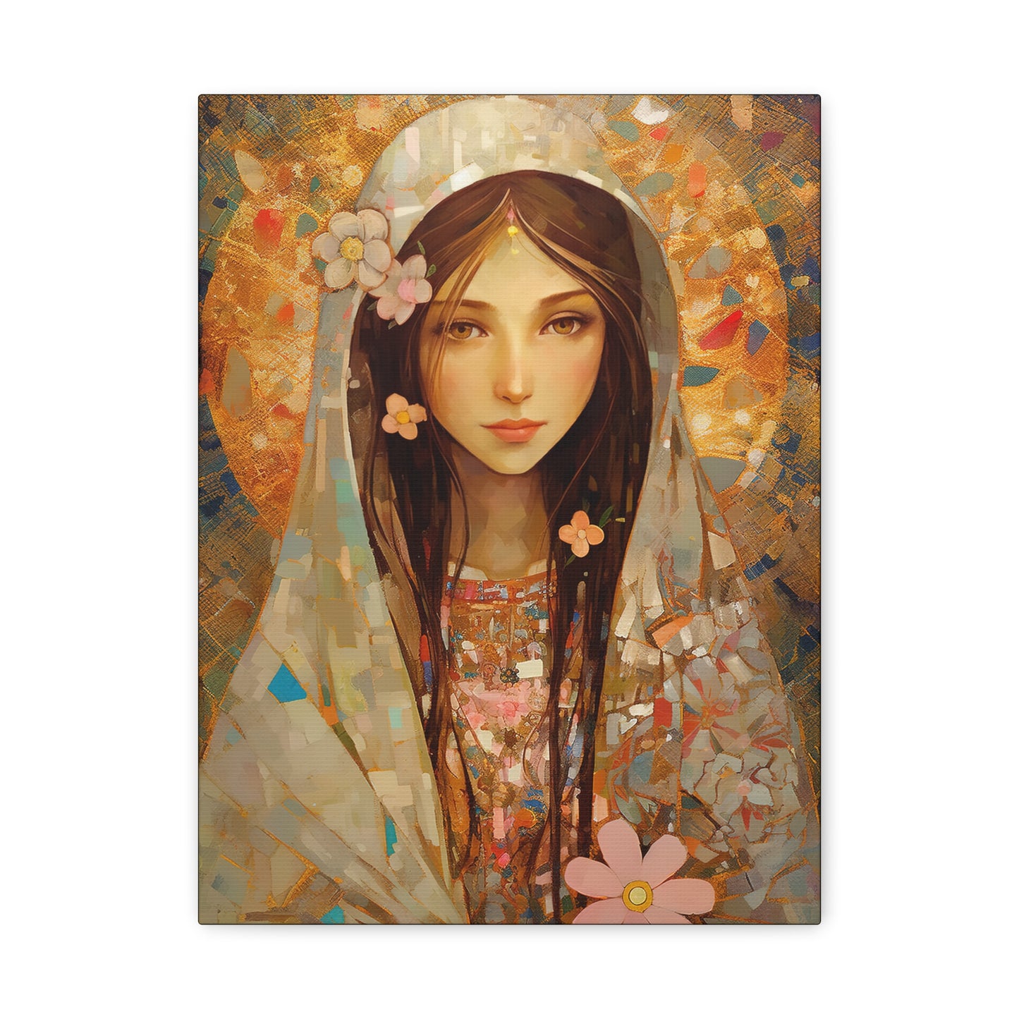 Saint Maria Goretti - Museum Wrapped Canvas - Sanctified Souls Print - Religious Art for your Home