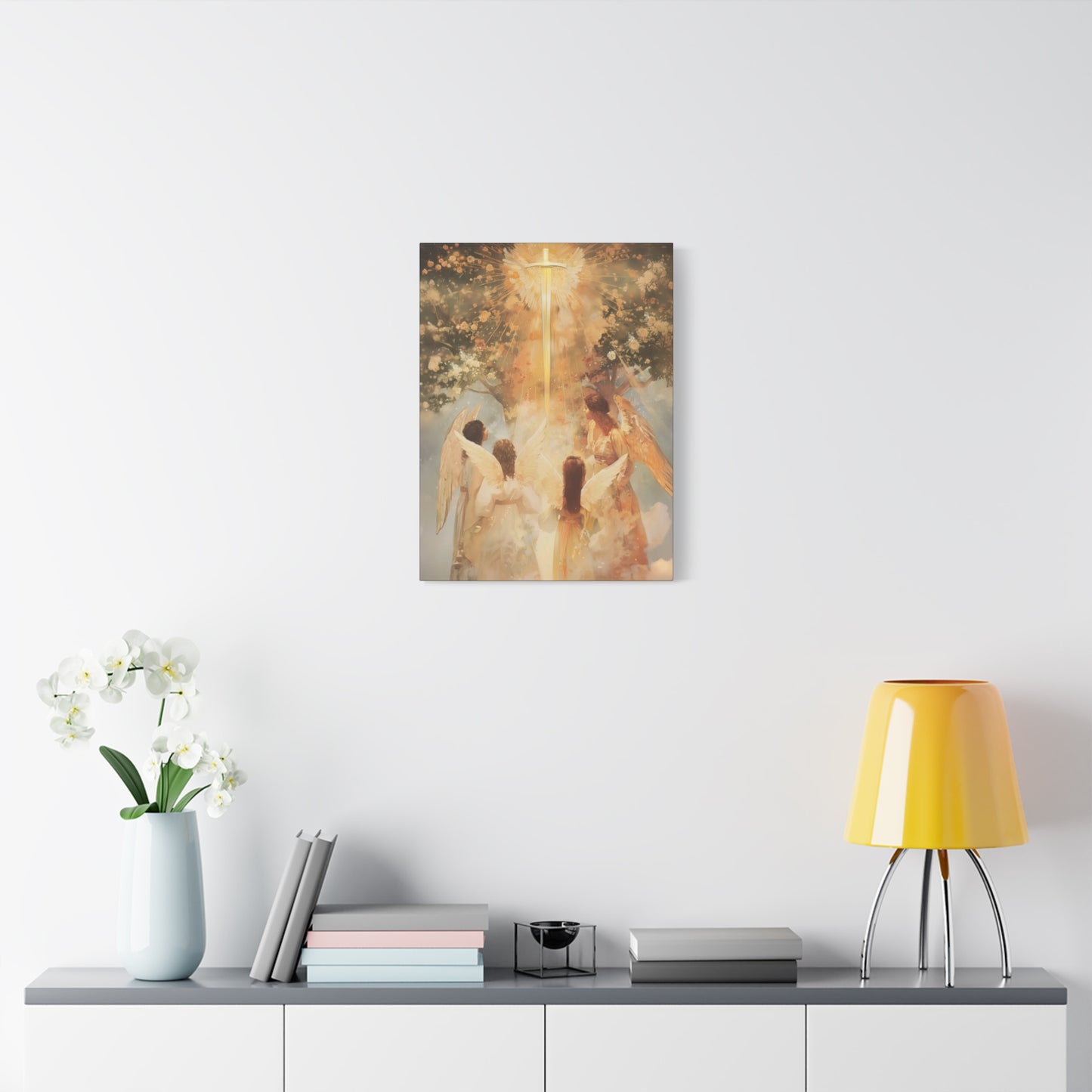 The Watchers of the First Dawn - Guardians of Eden - Gallery Wrapped Canvas - Print - Religious Art for your Home - Catholic Art
