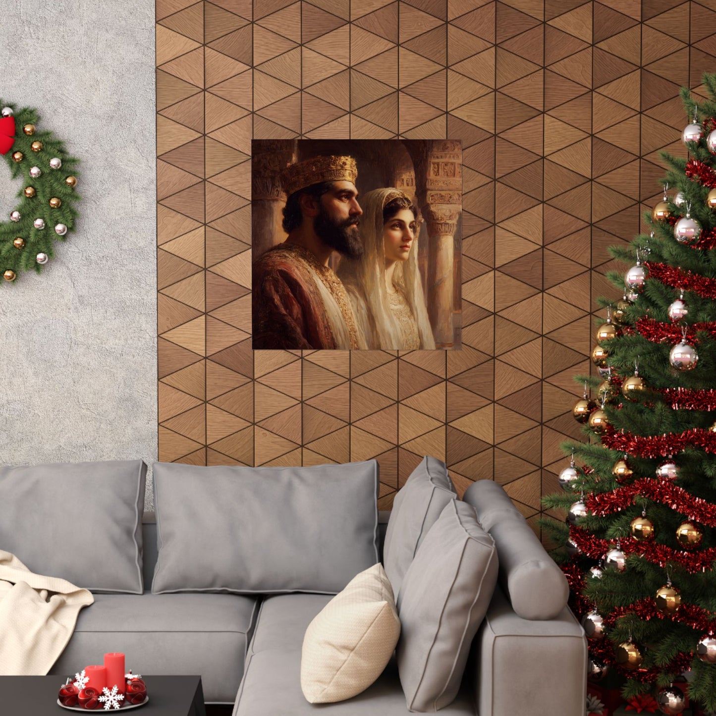 King Xerxes and Queen Esther - Sanctified Souls Print - Multiple Sizes - Premium Matte Vertical Posters